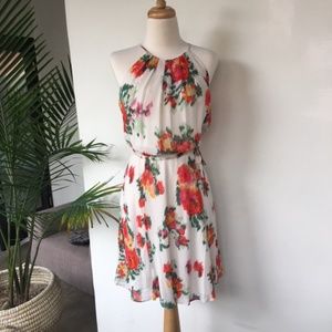 Joie Silk Makana Halter Floral Summer Dress XS S